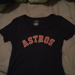 Astros V-neck shirt.
